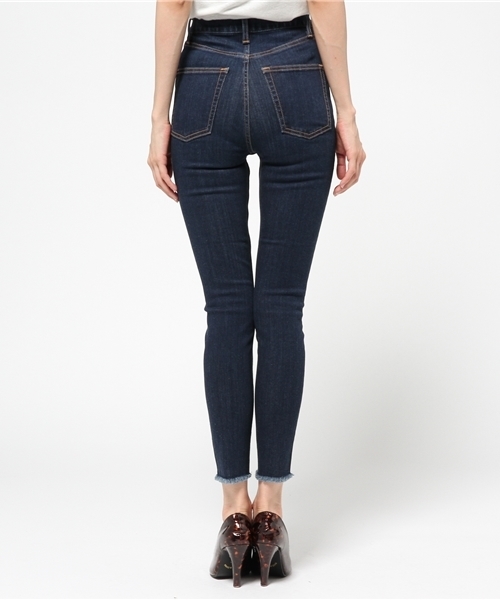 MOUSSY（マウジー）の「iSKO HW EMOTION fringe SKINNY2（デニムパンツ・レディース・ブルー/ライトブルー・26inch/27inch/23inch/24inch/25inch）」の12枚目の写真
