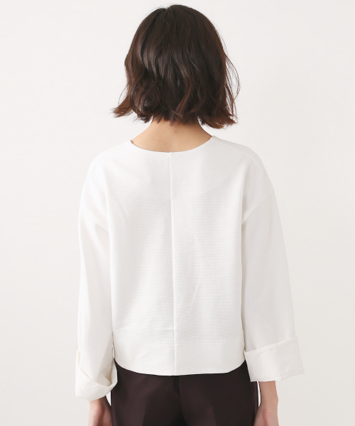 Abahouse Devinette（ドゥヴィネット）の「コットンピンカノコプルオーバー（Tシャツ/カットソー・レディース・ホワイト/グレー/ネイビー・FREE）」の22枚目の写真