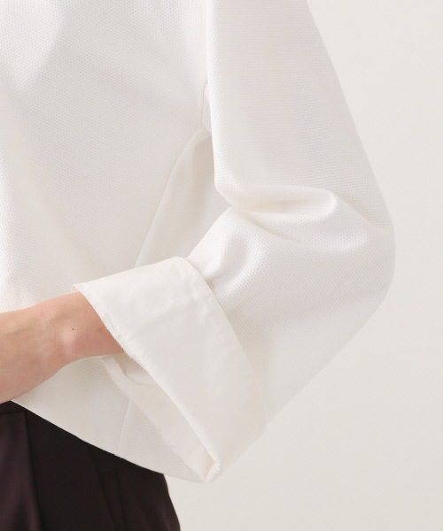 Abahouse Devinette（ドゥヴィネット）の「コットンピンカノコプルオーバー（Tシャツ/カットソー・レディース・ホワイト/グレー/ネイビー・FREE）」の14枚目の写真