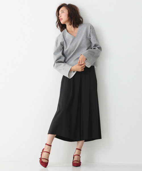 Abahouse Devinette（ドゥヴィネット）の「コットンピンカノコプルオーバー（Tシャツ/カットソー・レディース・ホワイト/グレー/ネイビー・FREE）」の18枚目の写真