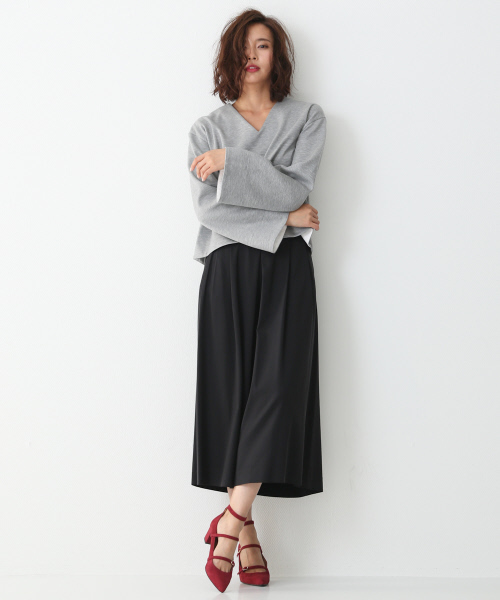 Abahouse Devinette（ドゥヴィネット）の「コットンピンカノコプルオーバー（Tシャツ/カットソー・レディース・ホワイト/グレー/ネイビー・FREE）」の19枚目の写真