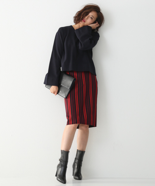 Abahouse Devinette（ドゥヴィネット）の「コットンピンカノコプルオーバー（Tシャツ/カットソー・レディース・ホワイト/グレー/ネイビー・FREE）」の13枚目の写真