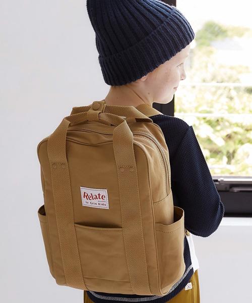 Relate（リレート）の「別注【Relate(リレイト)】スクエアデイパック◆（バックパック/リュック・キッズ・ベージュ/レッド/ネイビー・FREE）」の2枚目の写真