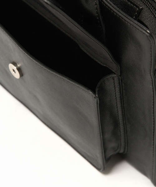 LEPSIM(レプシィム)の「スクエアポケットミニトートバッグ 734876(トートバッグ・レディース・ホワイト×ブラック/ブラック/ダークブラウン・ONE SIZE)」の11枚目の写真