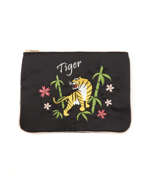 WEGO（ウィゴー）の「WEGO/スカジャンクラッチバッグ（クラッチバッグ・レディース・ブラック/ネイビー・FREE）」の11枚目の写真