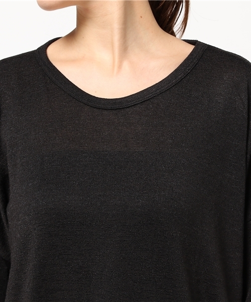 Pierrot（ピエロ）の「ビッグシルエット ニットソートップス（ニット/セーター・レディース・杢グレー/オフホワイト/ホワイト×ブラック/ブラック/カーキ/ブルー系その他/ベージュ/ネイビー/ピンク・M/L）」の20枚目の写真