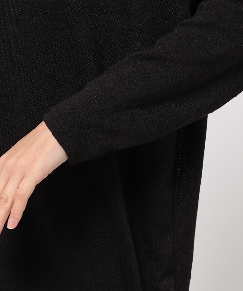 Pierrot（ピエロ）の「ビッグシルエット ニットソートップス（ニット/セーター・レディース・杢グレー/オフホワイト/ホワイト×ブラック/ブラック/カーキ/ブルー系その他/ベージュ/ネイビー/ピンク・M/L）」の10枚目の写真