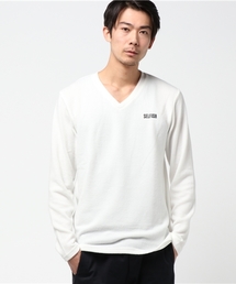 VENCEEXCHANGE | ミル天竺VネックロンT                    (Tシャツ/カットソー)