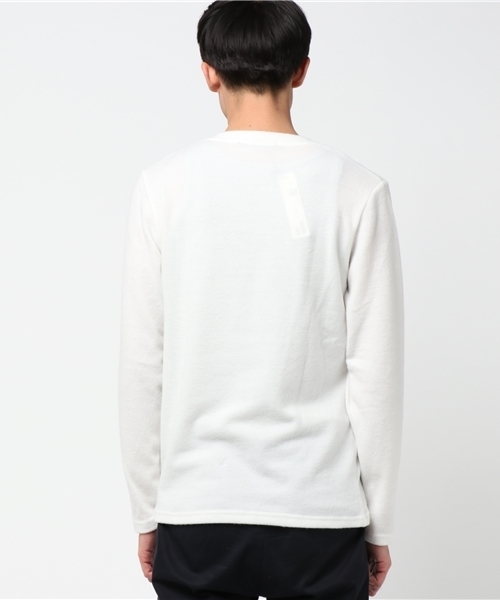 VENCEEXCHANGE（ヴァンスエクスチェンジ）の「ミル天竺VネックロンT                    （Tシャツ/カットソー・メンズ・ピンク/オフホワイト/グレー・LARGE/MEDIUM）」の5枚目の写真