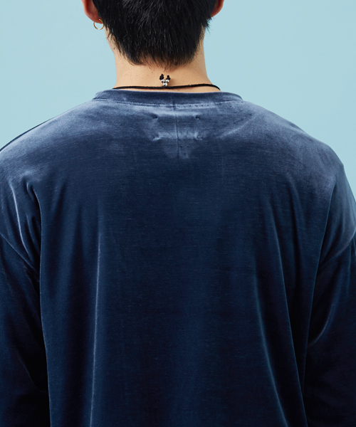 STUDIOUS（ステュディオス）の「トリアセテートベロアプルオーバー（スウェット・メンズ・グレー/ブルー・1/2/3）」の14枚目の写真