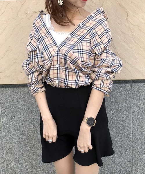 archives(アルシーヴ)の「レースキャミソール(キャミソール・レディース・マスタード/ブラック/オフホワイト/グレー/ワイン/ピンク/ピンク系その他/ベージュ/ブラウン・MEDIUM)」の14枚目の写真