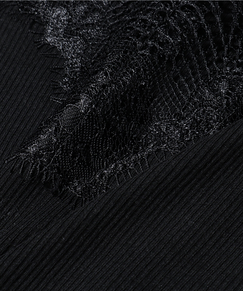 archives(アルシーヴ)の「レースキャミソール(キャミソール・レディース・マスタード/ブラック/オフホワイト/グレー/ワイン/ピンク/ピンク系その他/ベージュ/ブラウン・MEDIUM)」の18枚目の写真