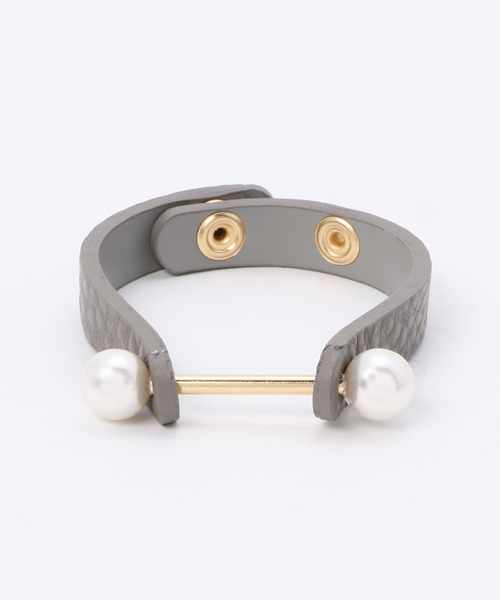 ottilie（オティーリエ）の「パールブレスレット（バングル/リストバンド・レディース・グレー/ブラウン/ブラック・FREE）」の7枚目の写真