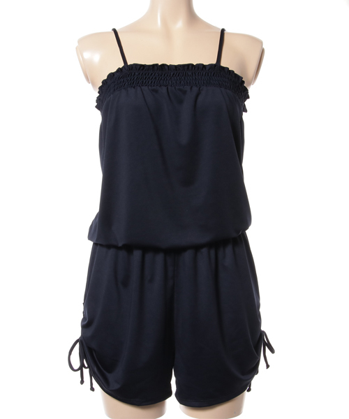 KOBE LETTUCE（コウベレタス）の「水着用2Wayショートオールインワン（水着・レディース・ピンク/ブラック系その他/ブラック系その他3/ネイビー/ブルー系その他/その他3/ブラック/ブルー系その他2/その他4/ブルー系その他4/ブラック系その他4/ブルー系その他3・M/L）」の6枚目の写真