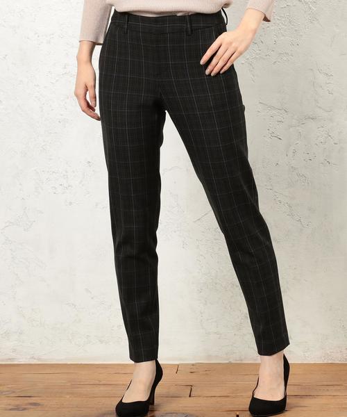 green label relaxing（グリーンレーベルリラクシング）の「■■■[手洗い可能] ◆CR 2WAY ノータック パンツ ◆（その他パンツ・レディース・ライトグレー/ダークブラウン/オフホワイト/ネイビー/ブラック・36/34/42/44/38/46/40）」の4枚目の写真