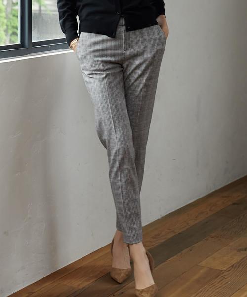 green label relaxing（グリーンレーベルリラクシング）の「■■■[手洗い可能] ◆CR 2WAY ノータック パンツ ◆（その他パンツ・レディース・ライトグレー/ダークブラウン/オフホワイト/ネイビー/ブラック・36/34/42/44/38/46/40）」の2枚目の写真