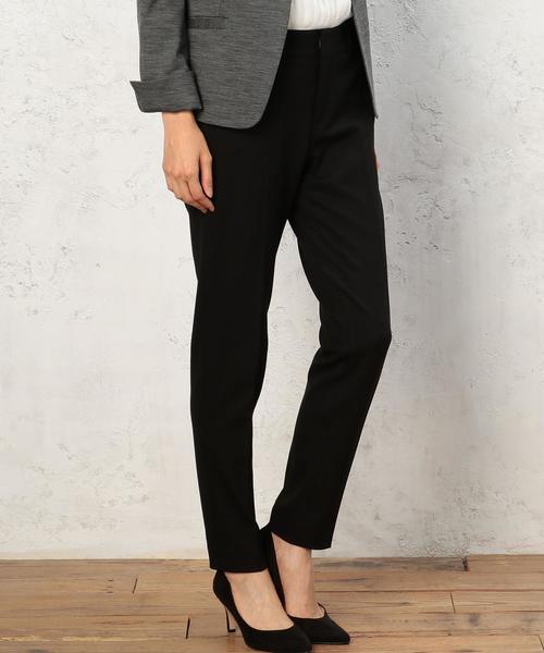 green label relaxing（グリーンレーベルリラクシング）の「■■■[手洗い可能] ◆CR 2WAY ノータック パンツ ◆（その他パンツ・レディース・ライトグレー/ダークブラウン/オフホワイト/ネイビー/ブラック・36/34/42/44/38/46/40）」の3枚目の写真