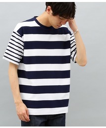 梨地ボーダーTシャツ