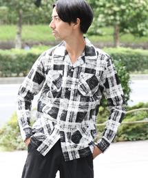 coen | 【C.MC】綿麻カスレチェックシャツ(シャツ/ブラウス)