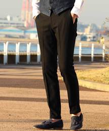 MEN'S BIGI | ストレッチ テーパードスラックス/センタークリース　(スラックス)