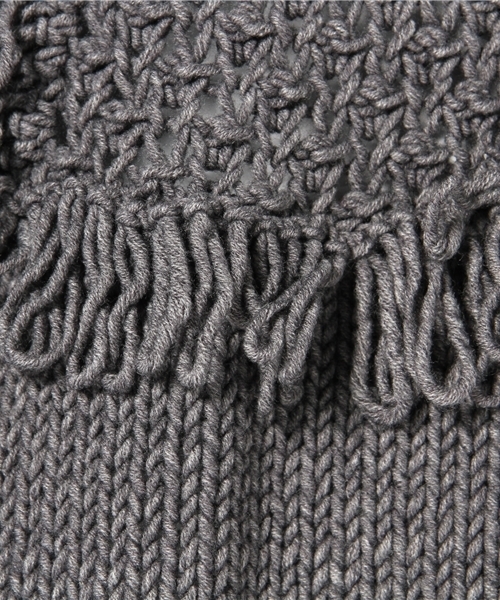 And A（アンドエー）の「アシンメループニットカーディガン（カーディガン/ボレロ・レディース・ブラック/グレー/エンジ・38）」の11枚目の写真