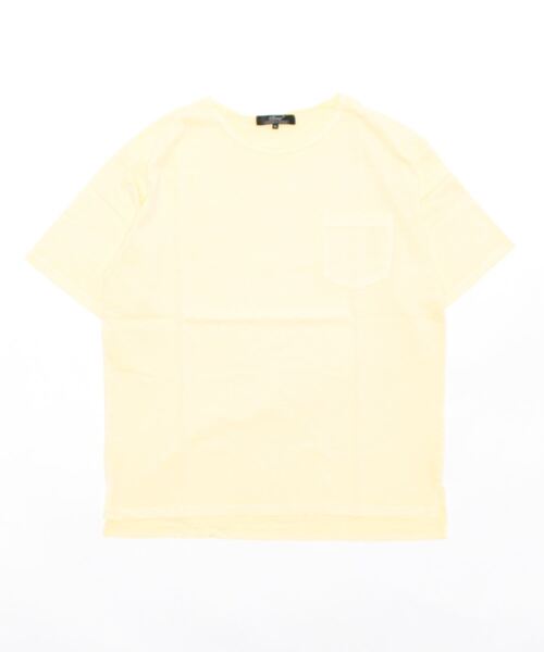 Re Youth(リユース)の「<Re Youthセレクト> ピグメント加工 胸ポケット ワイドシルエット カットソー(Tシャツ/カットソー・メンズ・ピンク/イエロー/ブルー/グリーン・MEDIUM/LARGE)」の1枚目の写真