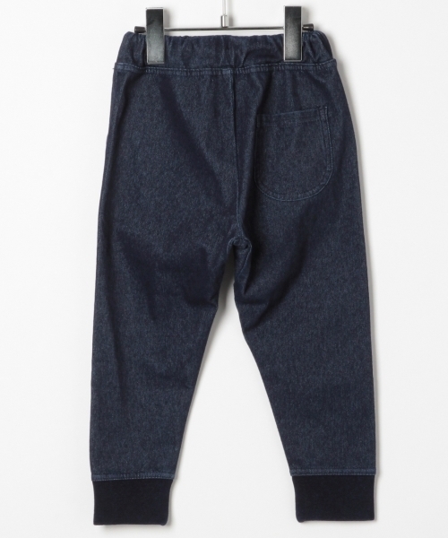 GLOBAL WORK（グローバルワーク）の「【キッズ】カットデニムリブパンツ/776691（デニムパンツ・キッズ・ネイビー/サックスブルー・LARGE/SMALL/X-LARGE/XX-LARGE/MEDIUM）」の4枚目の写真