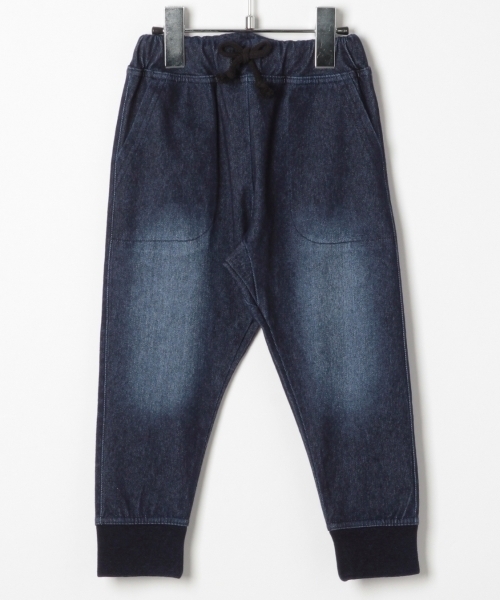 GLOBAL WORK（グローバルワーク）の「【キッズ】カットデニムリブパンツ/776691（デニムパンツ・キッズ・ネイビー/サックスブルー・LARGE/SMALL/X-LARGE/XX-LARGE/MEDIUM）」の16枚目の写真