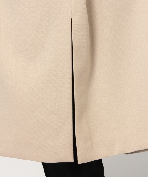 GLOBAL WORK（グローバルワーク）の「【DRESS】Wクロスノーカラーコート/778918（ノーカラージャケット・レディース・ベージュ/ライトピンク・LARGE/MEDIUM）」の13枚目の写真