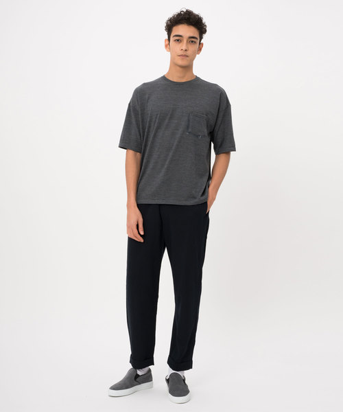 lideal（リデアル）の「lideal リネンストレッチ PLUM(プラム)/95281008（その他パンツ・メンズ・ライトグレー/ネイビー・S/M/L）」の5枚目の写真