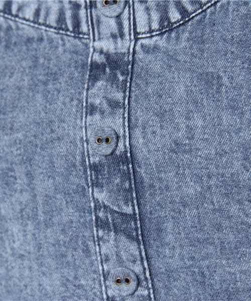 WEGO（ウィゴー）の「WEGO/デニムビスチェ（その他トップス・レディース・ダークインディゴブルー・FREE）」の6枚目の写真