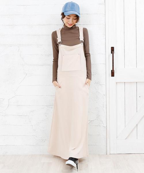 Girly Doll（ガーリードール）の「スタイリッシュサロペット（サロペット/オーバーオール・レディース・ブラック/ベージュ/ネイビー/グレー/カーキ/ダークグレー・M/L）」の5枚目の写真