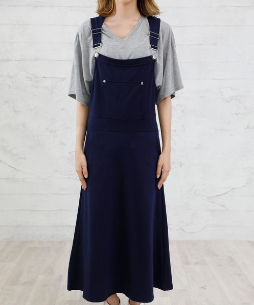 Girly Doll（ガーリードール）の「スタイリッシュサロペット（サロペット/オーバーオール・レディース・ブラック/ベージュ/ネイビー/グレー/カーキ/ダークグレー・M/L）」の16枚目の写真