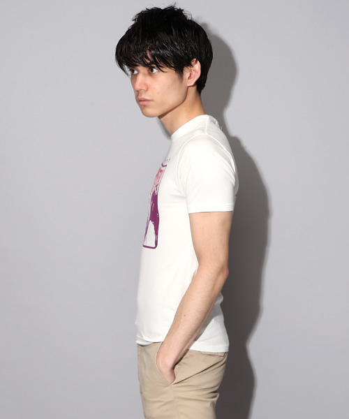 HYSTERIC GLAMOUR（ヒステリックグラマー）の「WOMAN SQUARE pt T-SH（Tシャツ/カットソー・メンズ・ホワイト/ピンク/ブルー・SMALL/MEDIUM/LARGE）」の11枚目の写真