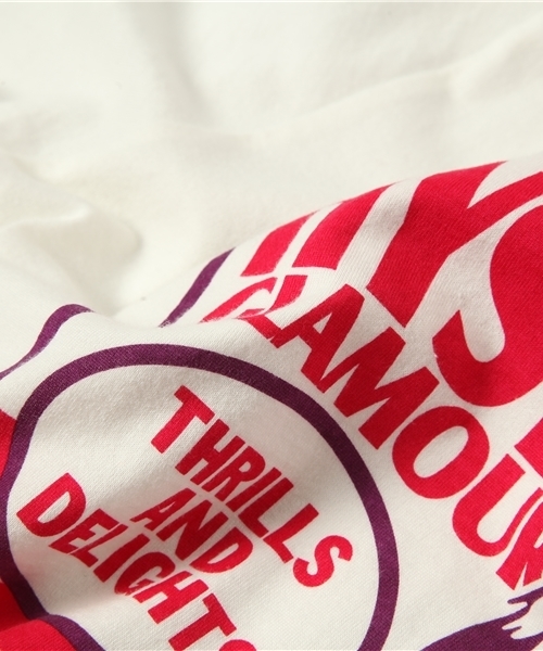 HYSTERIC GLAMOUR（ヒステリックグラマー）の「WOMAN SQUARE pt T-SH（Tシャツ/カットソー・メンズ・ホワイト/ピンク/ブルー・SMALL/MEDIUM/LARGE）」の8枚目の写真