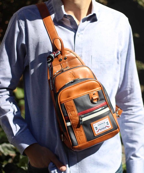 MEN'S BIGI(メンズビギ)の「【admiral<アドミラル>】ボディバッグ(ボディバッグ/ウエストポーチ・メンズ・ブラック/ネイビー/グレー・FREE)」の3枚目の写真