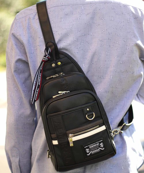 MEN'S BIGI(メンズビギ)の「【admiral<アドミラル>】ボディバッグ(ボディバッグ/ウエストポーチ・メンズ・ブラック/ネイビー/グレー・FREE)」の1枚目の写真