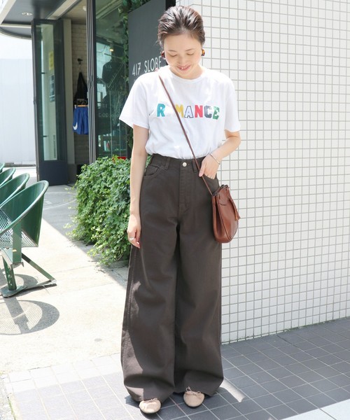 SLOBE IENA（スローブイエナ）の「RED CARD×SLOBE別注Glory COパンツ◆（その他パンツ・レディース・ブラウン/カーキ・24/25/26）」の4枚目の写真