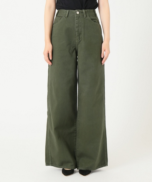 SLOBE IENA（スローブイエナ）の「RED CARD×SLOBE別注Glory COパンツ◆（その他パンツ・レディース・ブラウン/カーキ・24/25/26）」の8枚目の写真