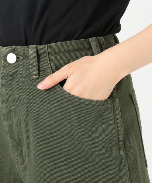 SLOBE IENA（スローブイエナ）の「RED CARD×SLOBE別注Glory COパンツ◆（その他パンツ・レディース・ブラウン/カーキ・24/25/26）」の12枚目の写真