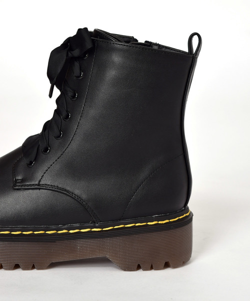 w closet（ダブルクローゼット）の「厚底レースアップブーツ_（ブーツ・レディース・ブラック/その他・M/L）」の7枚目の写真