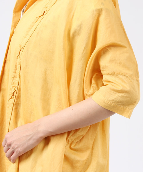 ARCHI（アーキ）の「HOJA LONG SHIRT JACKET（ワンピース・レディース・ライトブルー/ブラック/イエロー・SMALL/MEDIUM）」の10枚目の写真