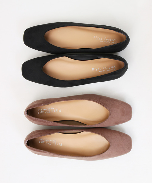 Fashion Letter（ファッションレター）の「Vカット スクエアトゥフラットシューズ（パンプス・レディース・ブラック/シルバー/ダークグレー/ブラック系その他/チャコール/ホワイト/グレイッシュベージュ/エンジ/レオパード/ブラック系その他2/グレー系その他2/その他/グレー系その他・22.5cm/23.5cm/24.5cm/23.0cm/24.0cm/22.0cm）」の14枚目の写真