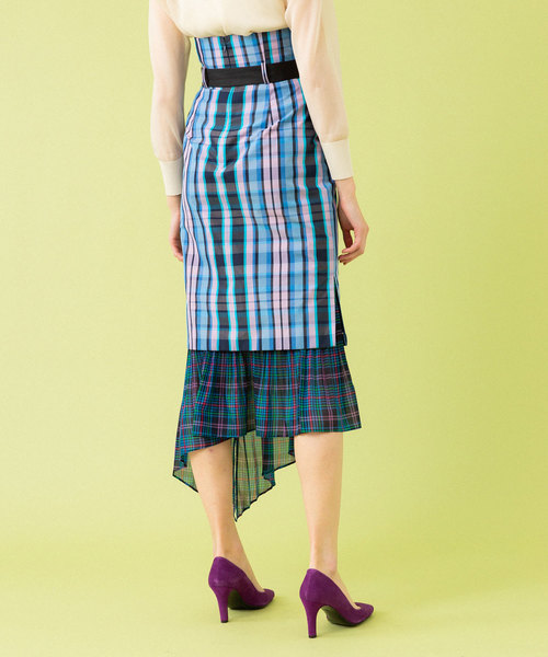 UNITED TOKYO（ユナイテッドトウキョウ）の「ミックスマテリアルスカート（スカート・レディース・マルチ/ベージュ・1）」の9枚目の写真