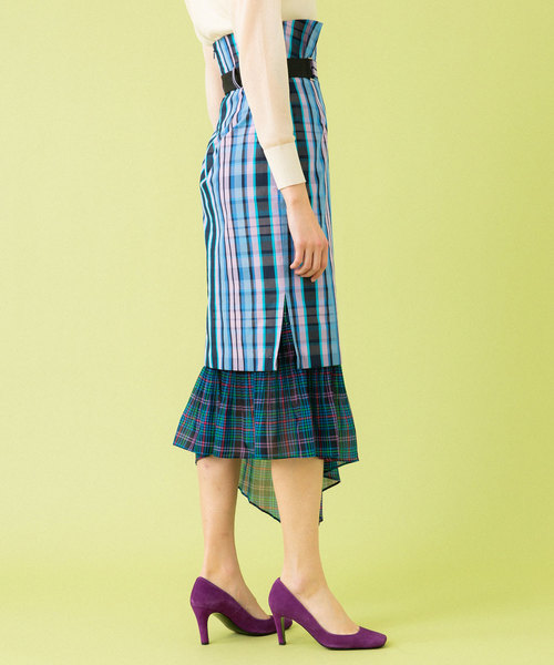 UNITED TOKYO（ユナイテッドトウキョウ）の「ミックスマテリアルスカート（スカート・レディース・マルチ/ベージュ・1）」の10枚目の写真