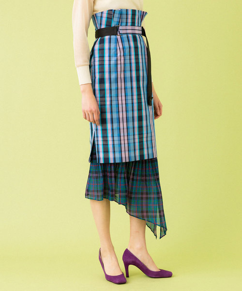 UNITED TOKYO（ユナイテッドトウキョウ）の「ミックスマテリアルスカート（スカート・レディース・マルチ/ベージュ・1）」の11枚目の写真