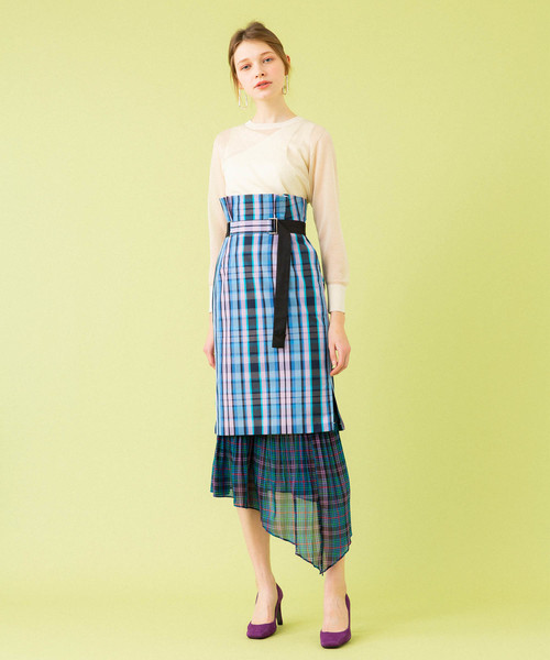 UNITED TOKYO（ユナイテッドトウキョウ）の「ミックスマテリアルスカート（スカート・レディース・マルチ/ベージュ・1）」の17枚目の写真