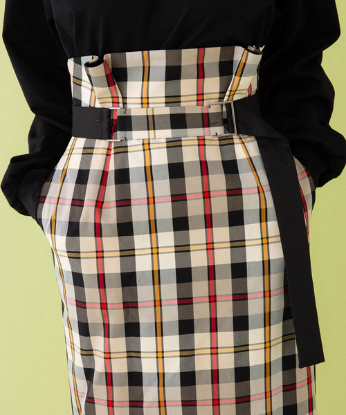 UNITED TOKYO（ユナイテッドトウキョウ）の「ミックスマテリアルスカート（スカート・レディース・マルチ/ベージュ・1）」の18枚目の写真