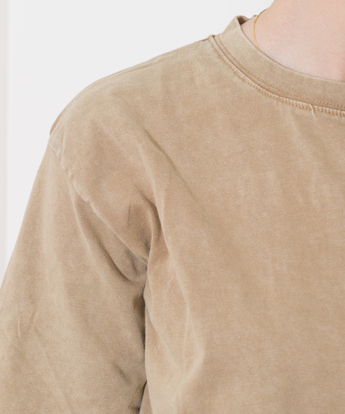 ROGER AND RAW(ロジャーアンドロウ)の「Roger&Raw / アシメシャーリングピグメントT(Tシャツ/カットソー・レディース・ホワイト/ライトグレー/ライトブルー/ベージュ/オフホワイト・M)」の14枚目の写真