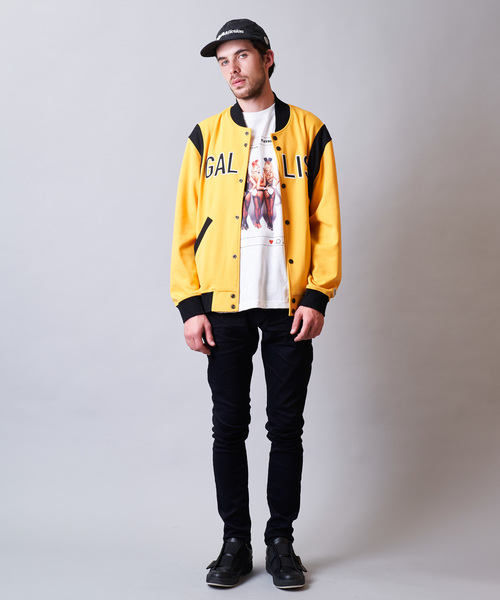 GALLIS ADDICTION（ガリスアディクション）の「GA ポンチ カットスタジャン（スタジャン・メンズ・ブラック/イエロー・M/L）」の21枚目の写真